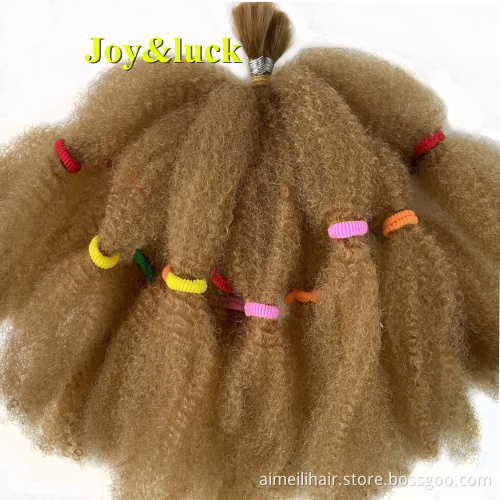 20 Strands Wholesale Price Wig for African Women Natural Puffy Afro Kinky Curly Crochet Braiding Short Brown Hair Extension Wigs